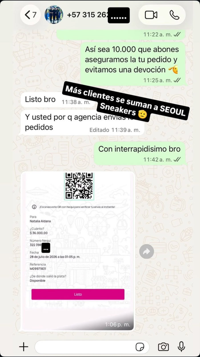 Cliente de Seoul Snkr